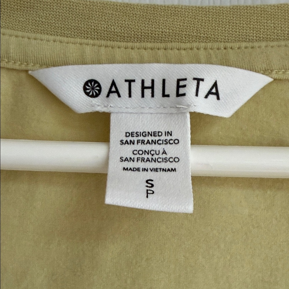 Athleta Olive Scoop Neck Short Sleeve Tee - Picture 2 of 2